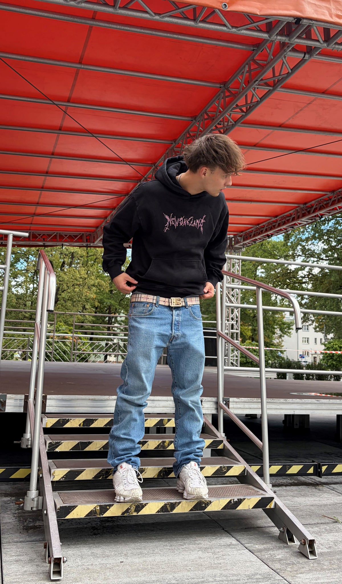 Black Boxy Heavy Hoodie